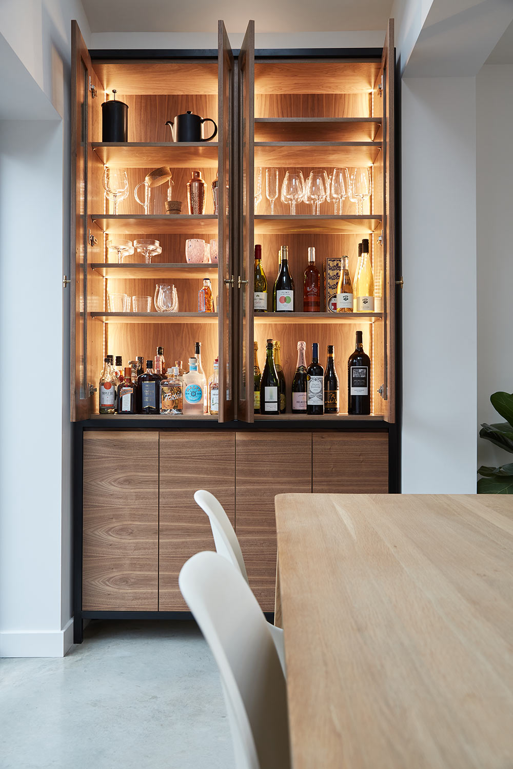 Alice and Matt’s Contemporary Walnut Kitchen