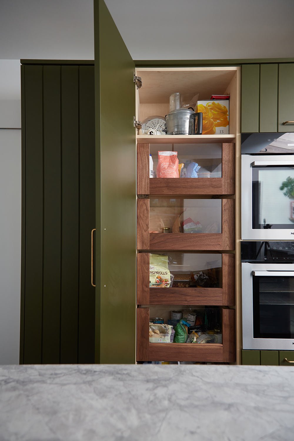 Alice and Matt’s Contemporary Walnut Kitchen