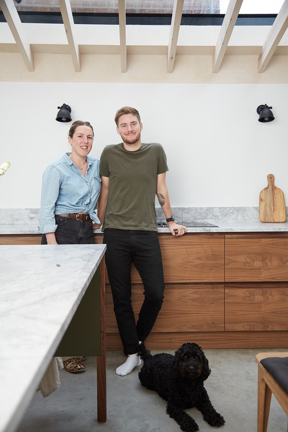 Alice and Matt’s Contemporary Walnut Kitchen