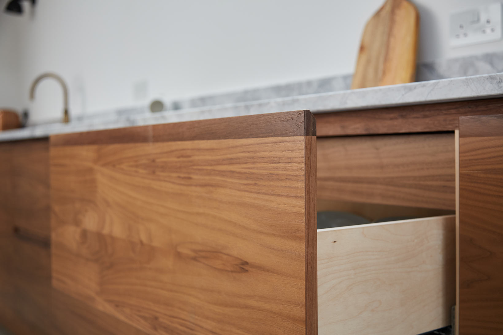 Alice and Matt’s Contemporary Walnut Kitchen