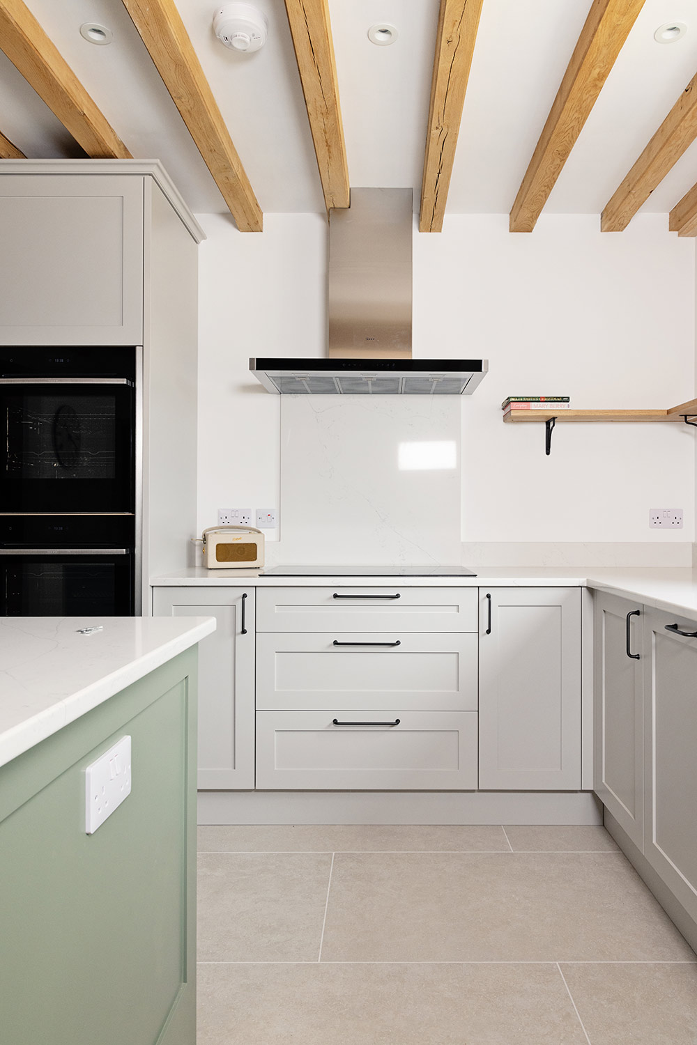 Deanna and Raymond's Painted Overlay Shaker Kitchen