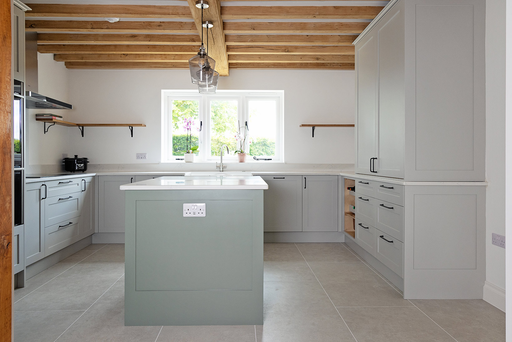Deanna and Raymond's Painted Overlay Shaker Kitchen