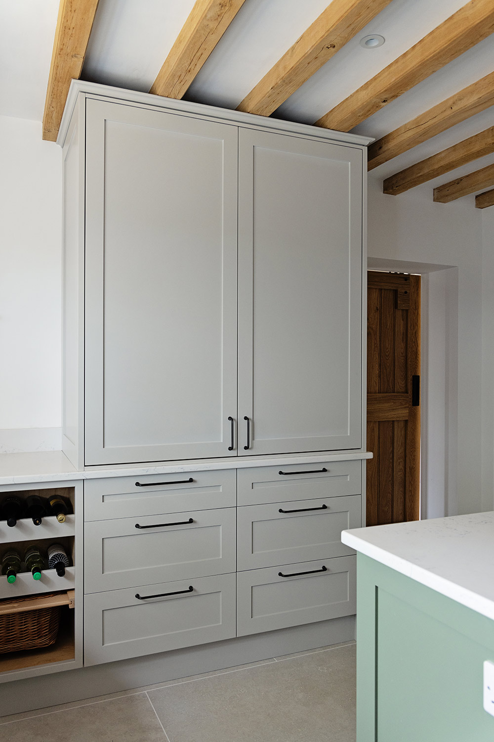 Deanna and Raymond's Painted Overlay Shaker Kitchen