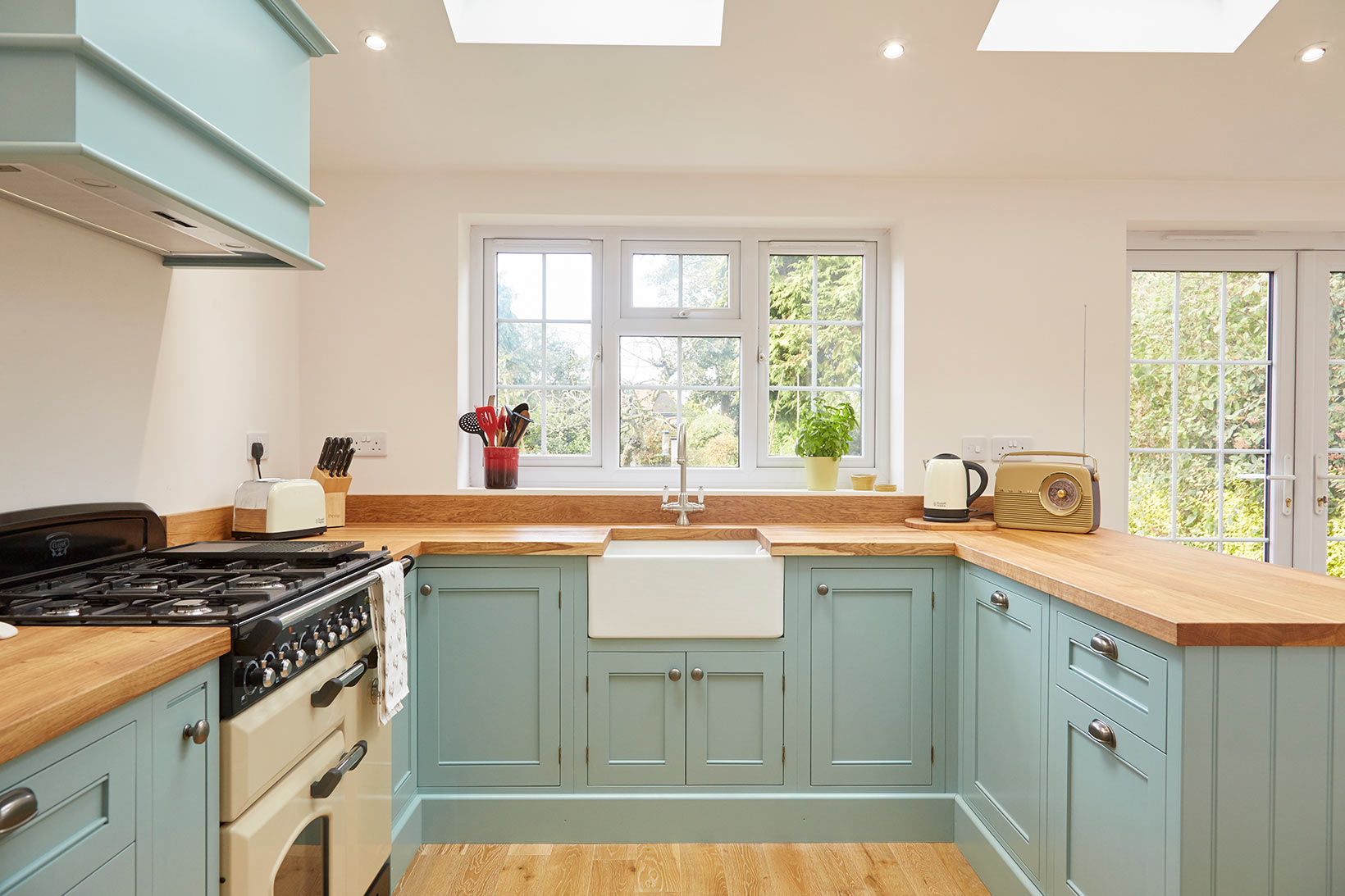Georgia and Richard’s Blue Shaker Kitchen