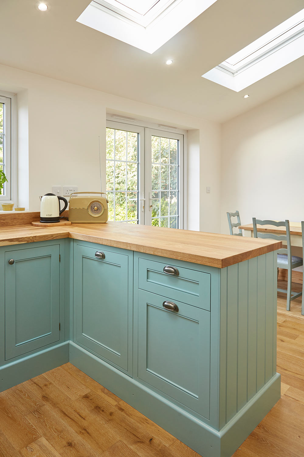 Georgia and Richard’s Blue Shaker Kitchen