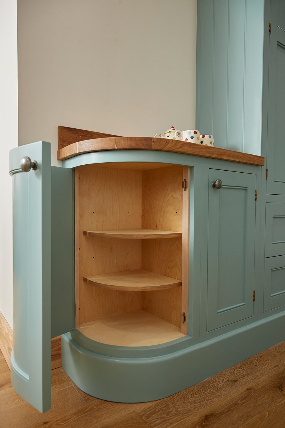 Georgia and Richard’s Blue Shaker Kitchen