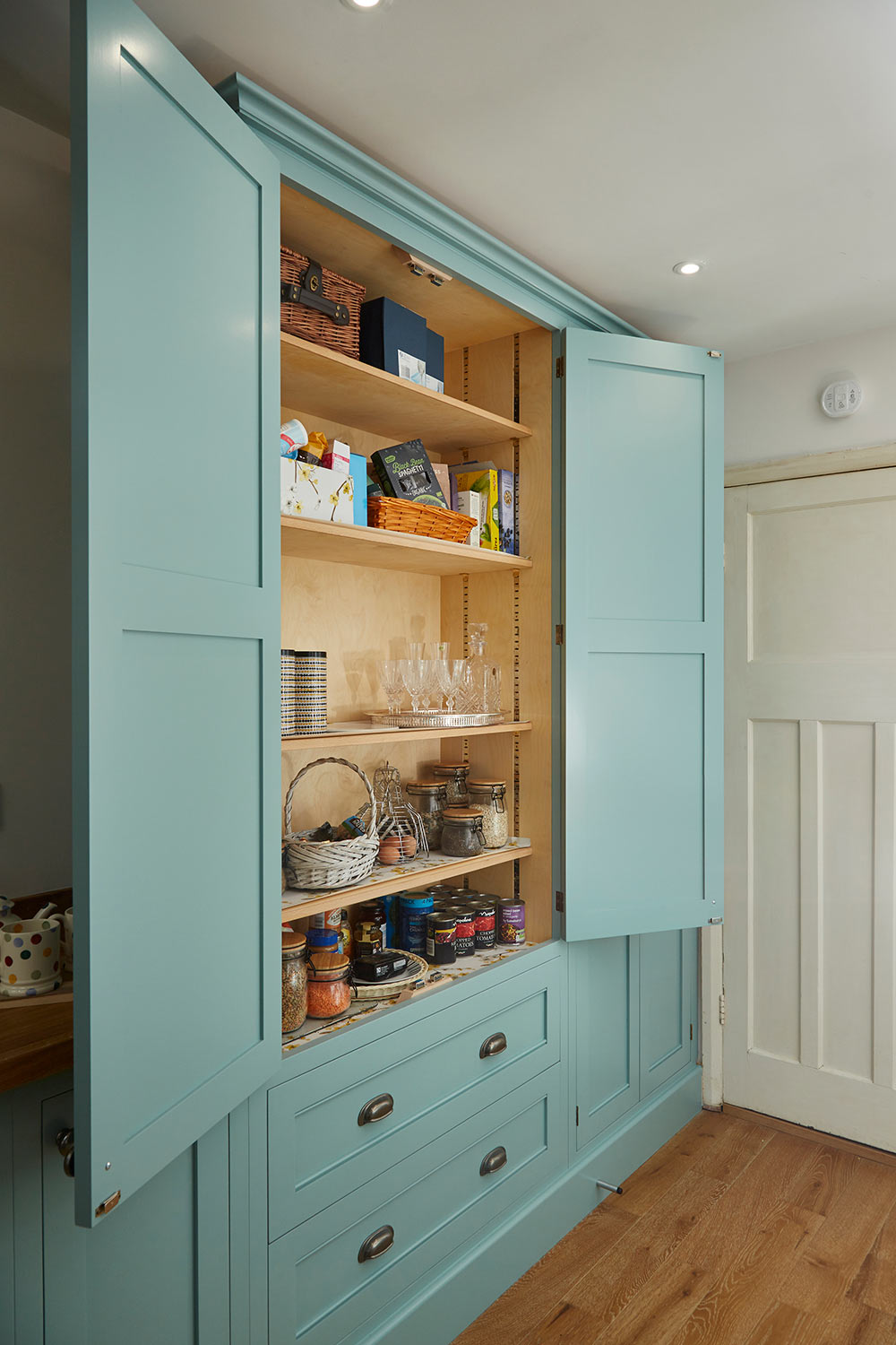 Georgia and Richard’s Blue Shaker Kitchen